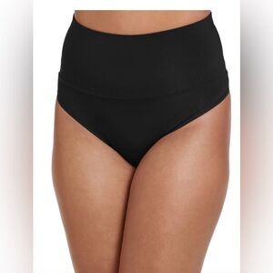 Jockey Skimmies‎ 360° 3-Pack Smoothing black Thong Panty Set size medium new